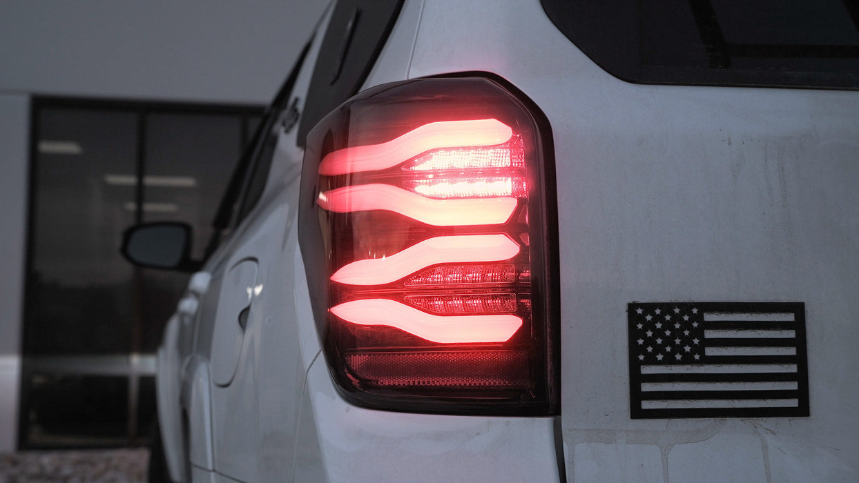 [OPEN BOX] AlphaRex LUXX-Series Smoked Red LED Tail Lights For 4Runner (2010-2024)