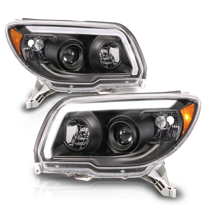 Anzo Projector Headlights Plank Style Black For 4Runner (2006-2009)