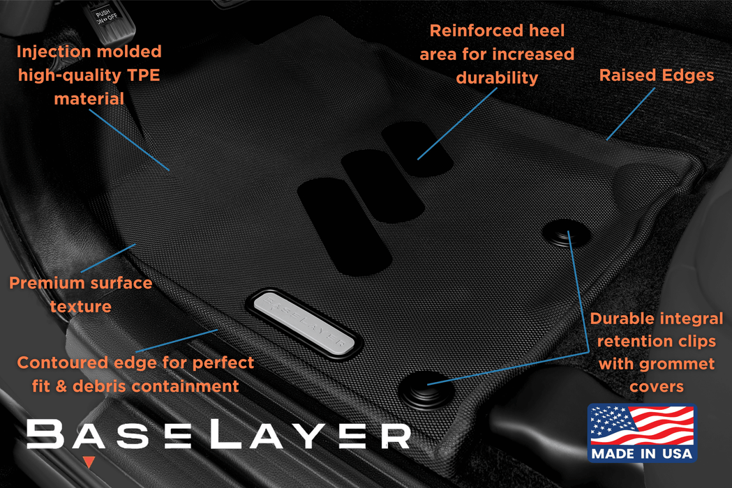 Baselayer Floor Liners For 4Runner (2013-2024)