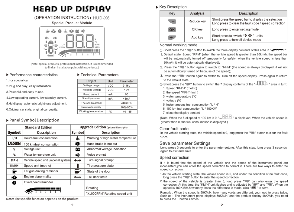 Heads Up Display For 4Runner (2014-2024)